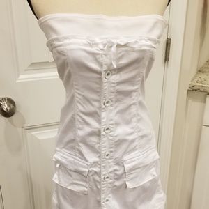 Pepe jeans brand strapless dress